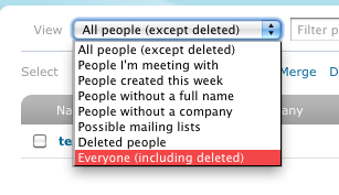 6: Select Everyone (including deleted)