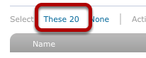 12: Use the Select options to select all the contacts that you've filtered