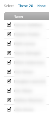 13: Notice that all the contacts have now been checked.